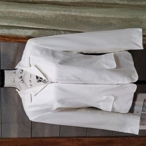 Liz Claiborne Blazer white Sz 8 zipper jacket